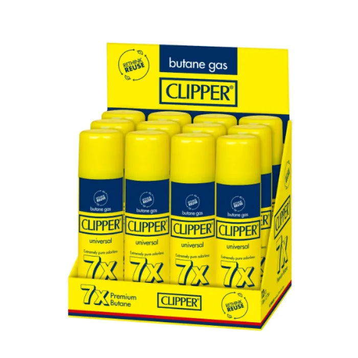 CLIPPER BUTANE GAS 7X 138ML 12PC