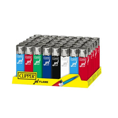 CLIPPER JET FLAME LIGHTER - SOLID ASSOTED COLORS