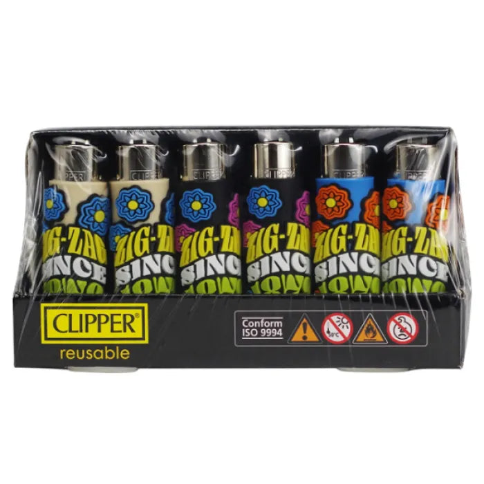 CLIPPER LIGHTER LARGE W/POP COVER - ZIG ZAG SINCE 1879