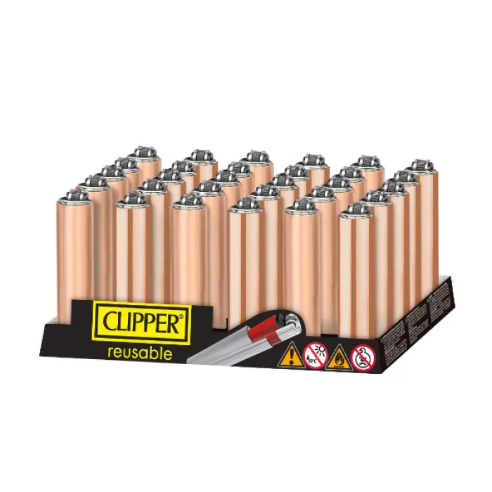 CLIPPER LIGHTER MINI METAL COVER - ROSE GOLD