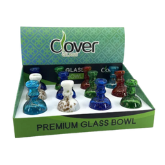 CLOVER GLASS CARB CAP  - WPH4074 ASSORTED