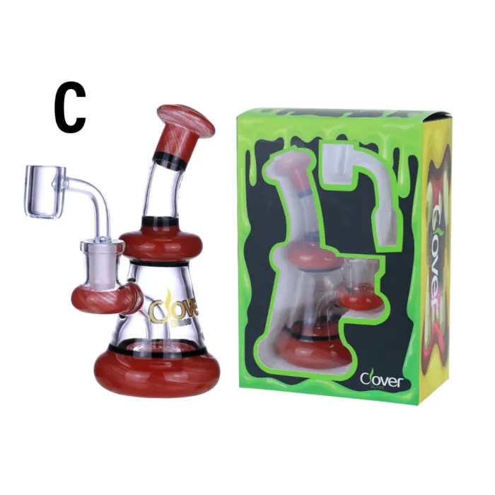 CLOVER GLASS WATERPIPE - WPE558