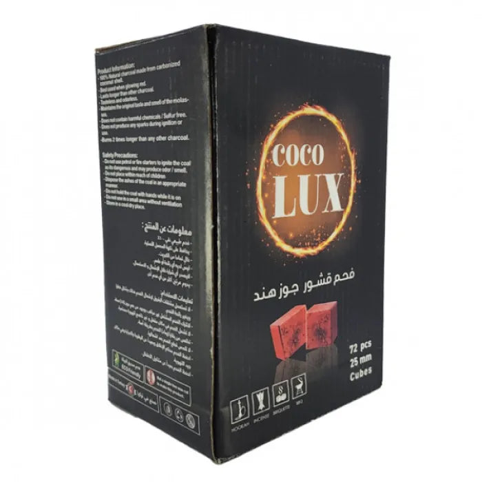 COCO LUX CHARCOAL 25MM 72PC