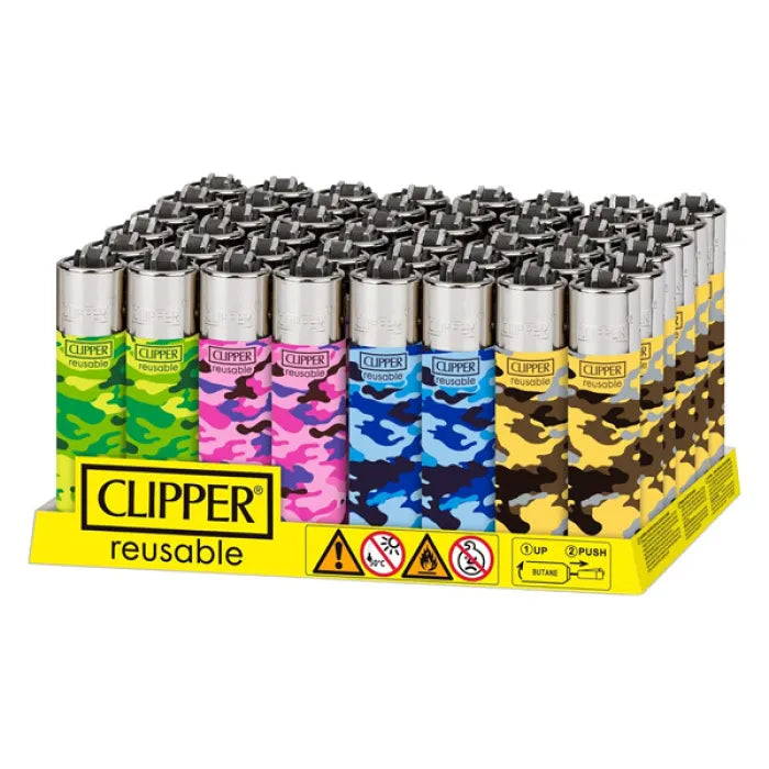 CLIPPER LIGHTER LARGE CLASSIC - PRINTED CAMO ASSORTED