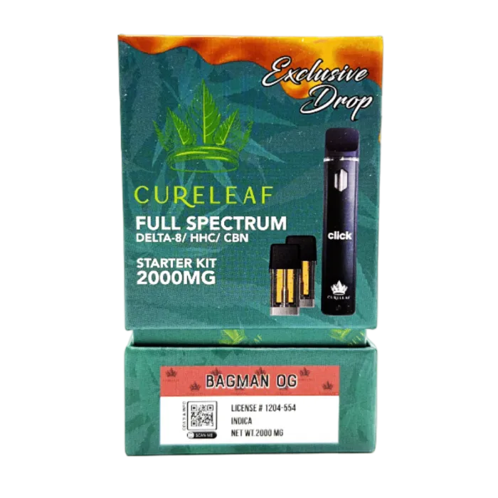 CURELEAF D8/HHC/CBN POD KIT SYSTEM 2.0MG