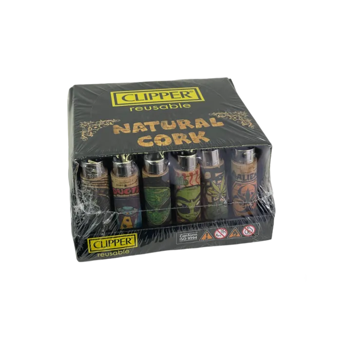CLIPPER LIGHTER CORK ALIEN LEAVES COVER