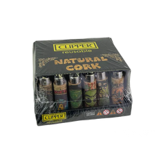 CLIPPER LIGHTER CORK ALIEN LEAVES COVER