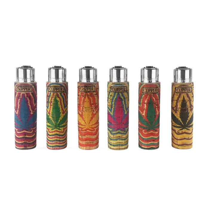 CLIPPER LIGHTER CORK LEAVES LOGO