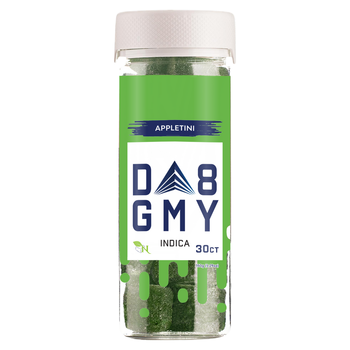 DELTA 8 GUMMIES - 30CT Appletini 750mg (25mg ea.) – INDICA