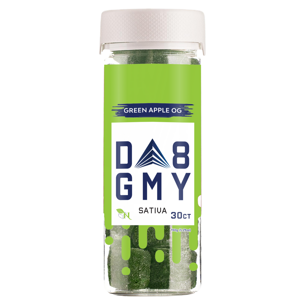 DELTA 8 GUMMIES - 30CT Green Apple OG 750mg (25mg ea.) – SATIVA