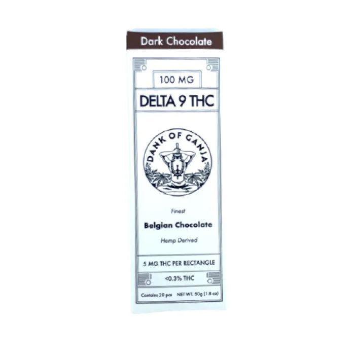 DANK OF GANJA D9 THC CHOCOLATE 100MG