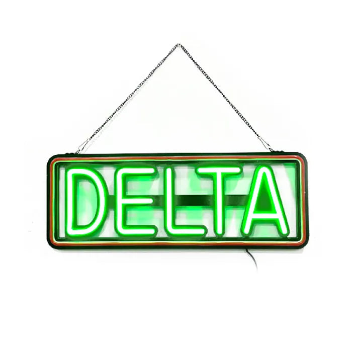 SHOP SIGN NEON W/ REMOTE CONTROL 24"x8.8" - DELTA