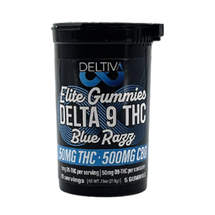 DELTIVA ELITE GUMMIES D9 THC 50MG 5PC