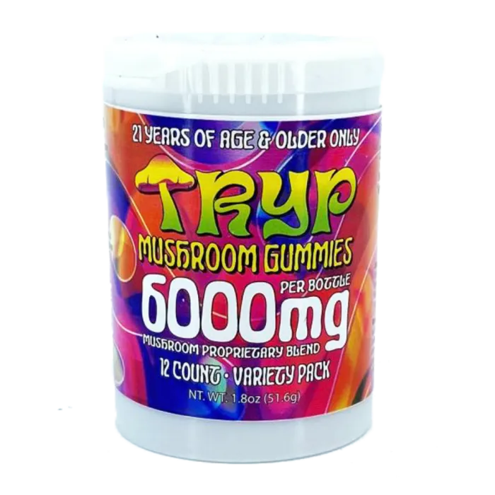 DELTIVA TRYP 12CT MUSHROOM GUMMIES 6000MG