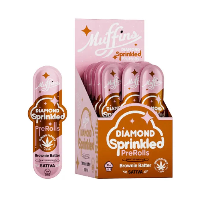 MUFFINS DIAMOND SPRINKLED THCP PREROLLS 1.25G 50CT