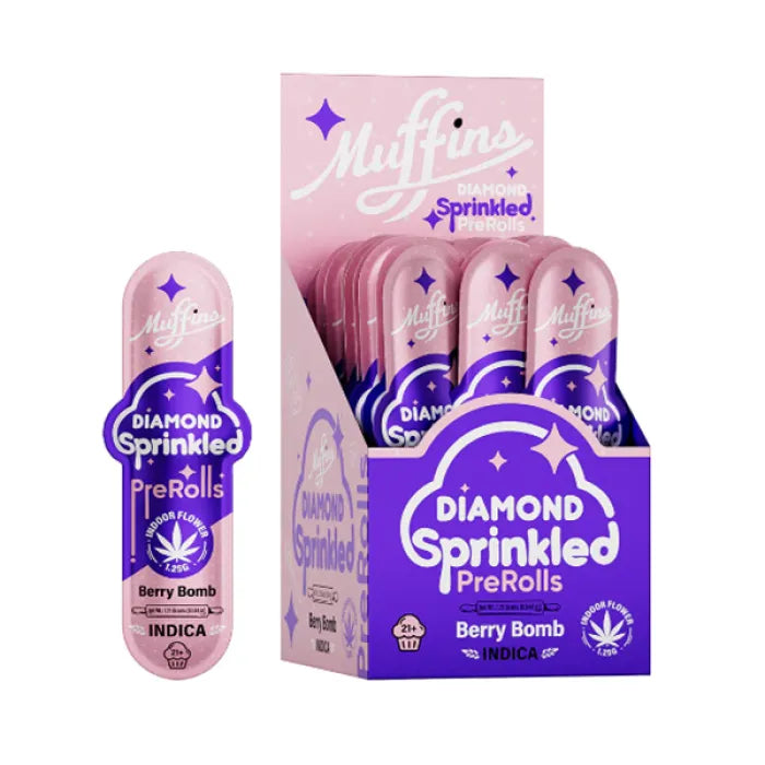 MUFFINS DIAMOND SPRINKLED THCP PREROLLS 1.25G 50CT