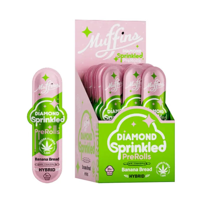 MUFFINS DIAMOND SPRINKLED THCP PREROLLS 1.25G 50CT