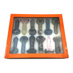 APEX GLASS HANDPIPE 4" HPD437 -ART WORK