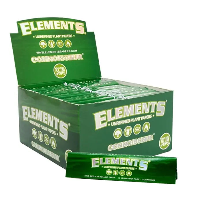 ELEMENTS GREEN CONNOISSEUR KING SIZE SLIM