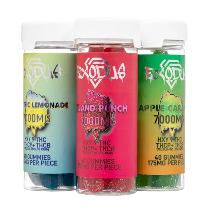 EXODUS GUMMIES D8 HXY9 THCP THCB 7G 40PC