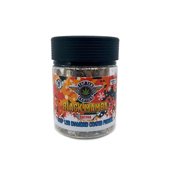 TOP TEN EXOTIC DIAMOND PRE-ROLLS THCP 1.5G 30CT