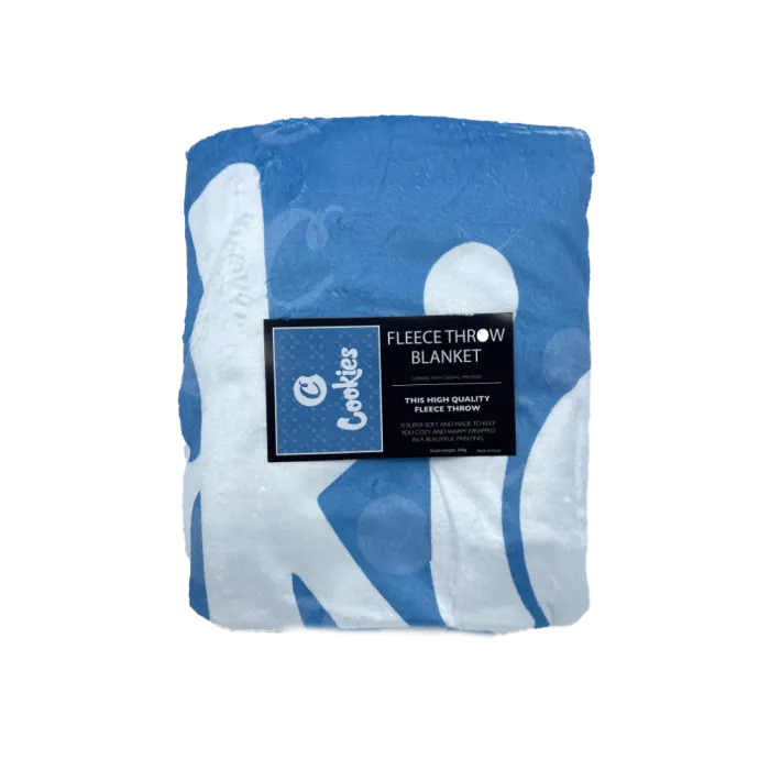 FLEECE THROW BLANKET - CKS LIGHT BLUE