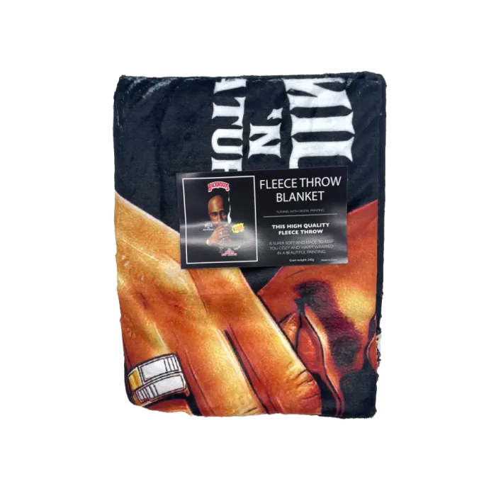 FLEECE THROW BLANKET - BKS TUPAC