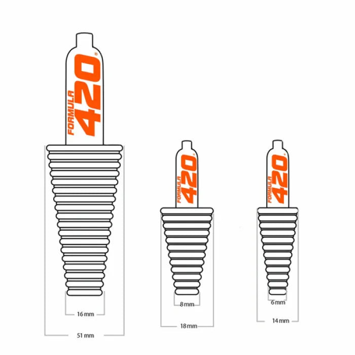 FORMULA 420 CLEANING PLUGS S/M/L ASSORTED COLOR