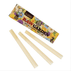 RAW GARDEN CLASSIC CONES W/ PLANTABLE TIPS 3PK - KING SIZE