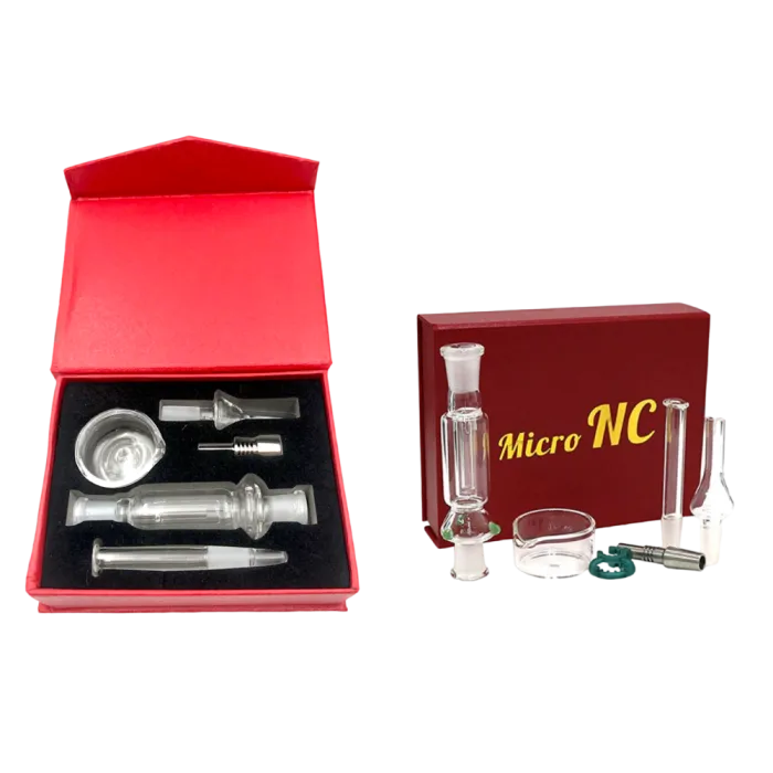 MICRO NC NECTAR COLLECTOR W/ QUARTZ/TITANIUM TIP 10MM - RED BOX