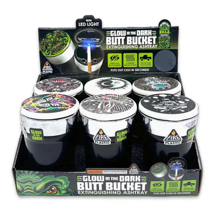SMOKEZILLA GID BUTT BUCKET ASHTRAY 25397 - ASSORTED