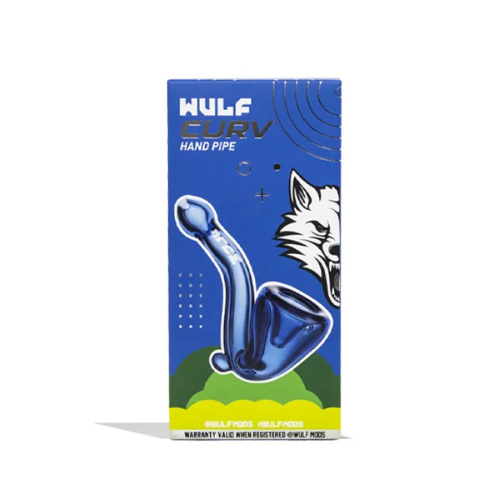 WULF GLASS CURV HAND PIPE - ASSORTED COLOR