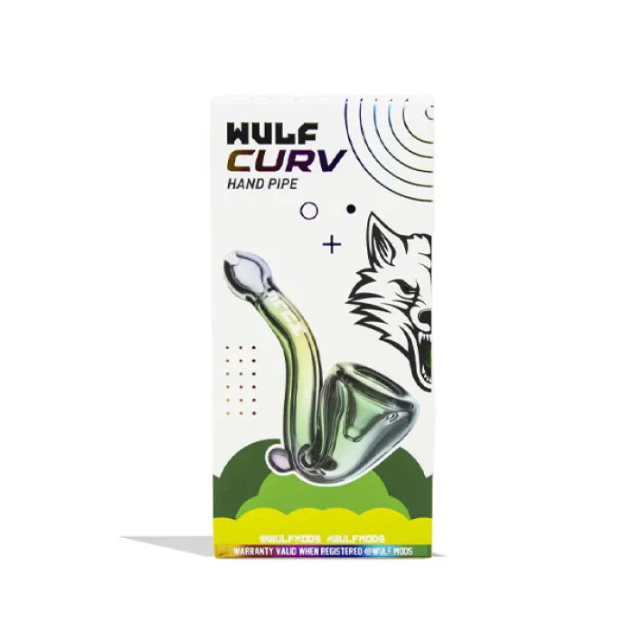 WULF GLASS CURV HAND PIPE - ASSORTED COLOR
