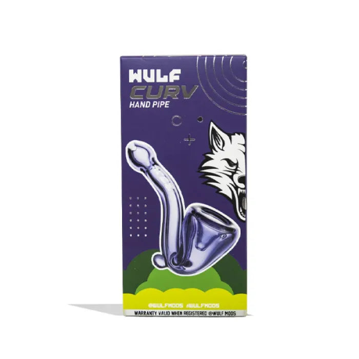 WULF GLASS CURV HAND PIPE - ASSORTED COLOR