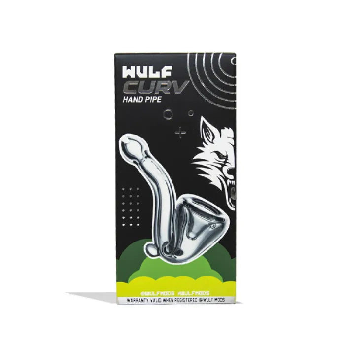 WULF GLASS CURV HAND PIPE - ASSORTED COLOR