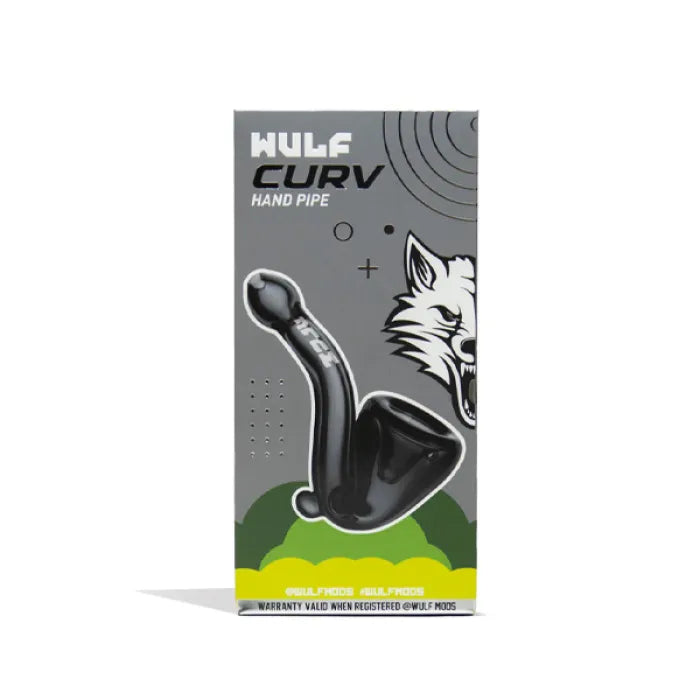 WULF GLASS CURV HAND PIPE - ASSORTED COLOR