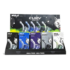 WULF GLASS CURV HAND PIPE - ASSORTED COLOR