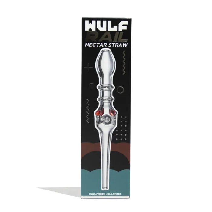 WULF GLASS RAIL NECTAR STRAW - ASSORTED COLOR
