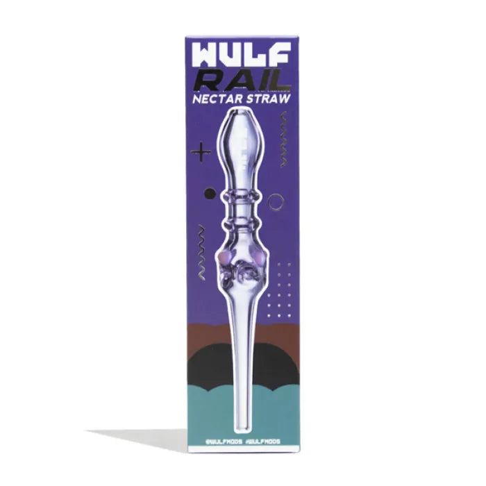 WULF GLASS RAIL NECTAR STRAW - ASSORTED COLOR