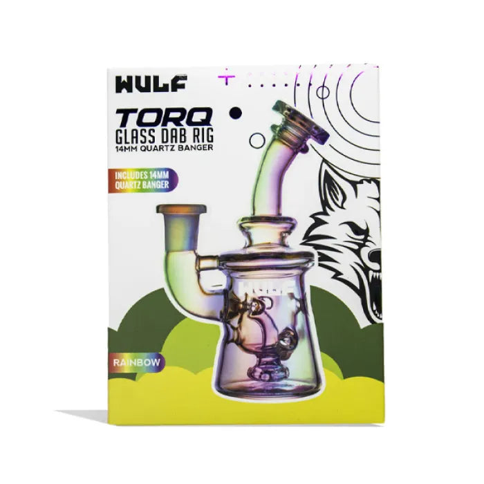 WULF GLASS TORQ DAB RIG 14MM QUARTZ BANGER