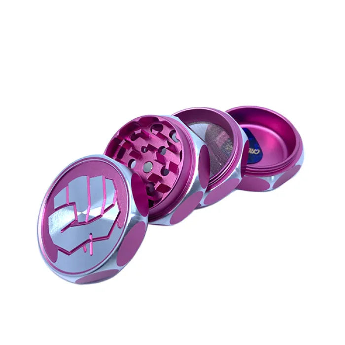 CRUSHERS METAL GRINDERS 60MM FIST ON TOP - ASSORTED COLORS GR9001