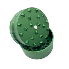 CRUSHERS METAL GRINDERS 63MM ASHTRAY ON TOP - ASSORTED COLORS GR9011