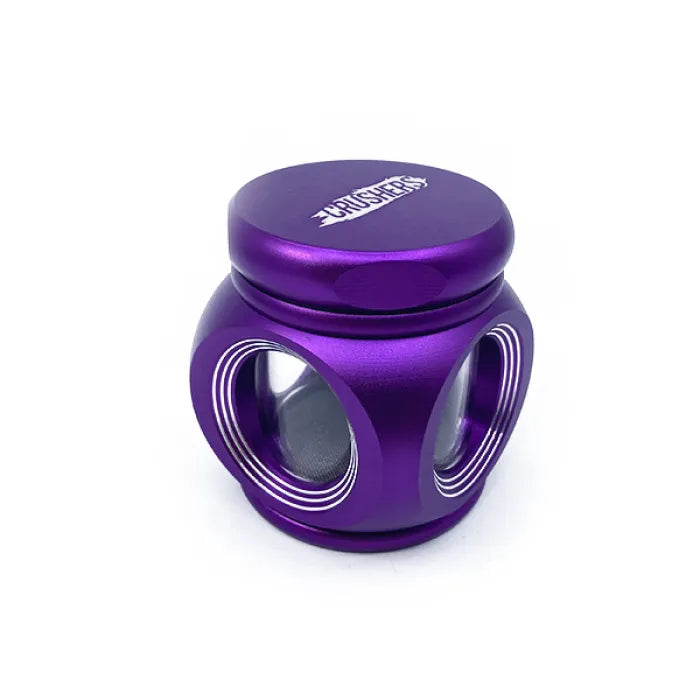 CRUSHERS METAL GRINDERS 68MM SQUARE CLEAR MIDDLE - ASSORTED COLORS GR9002