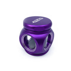 CRUSHERS METAL GRINDERS 68MM SQUARE CLEAR MIDDLE - ASSORTED COLORS GR9002