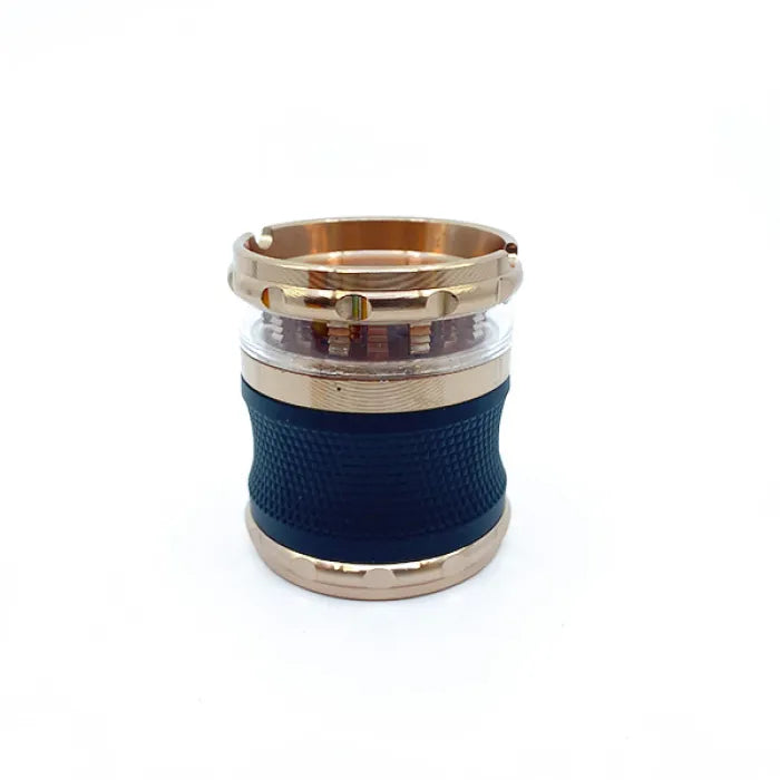 HERB GRINDER METAL TOP ASHTRAY - ASSORTED COLOR