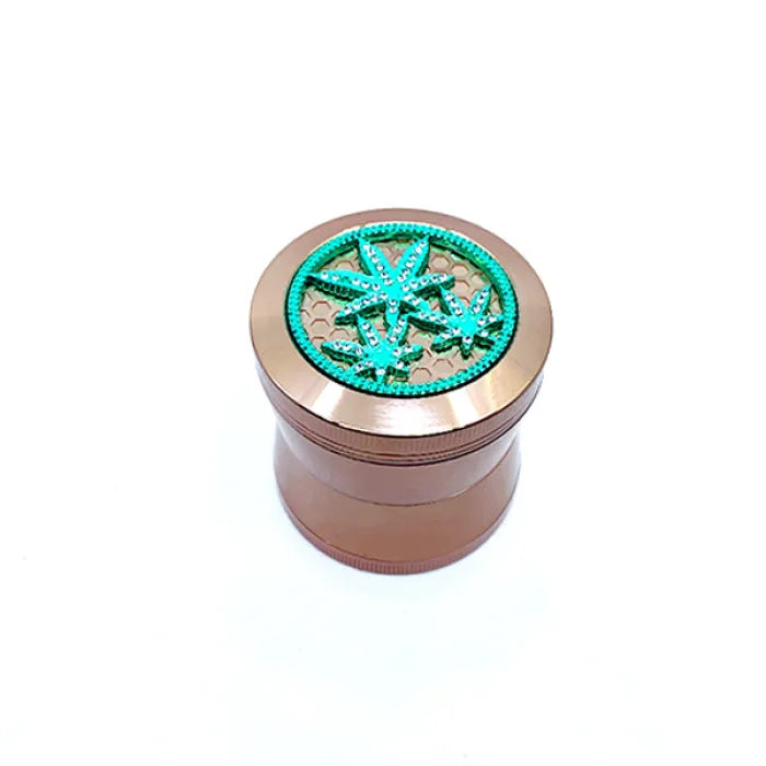 HERB GRINDER METAL TOP DESIGN - ASSORTED COLOR