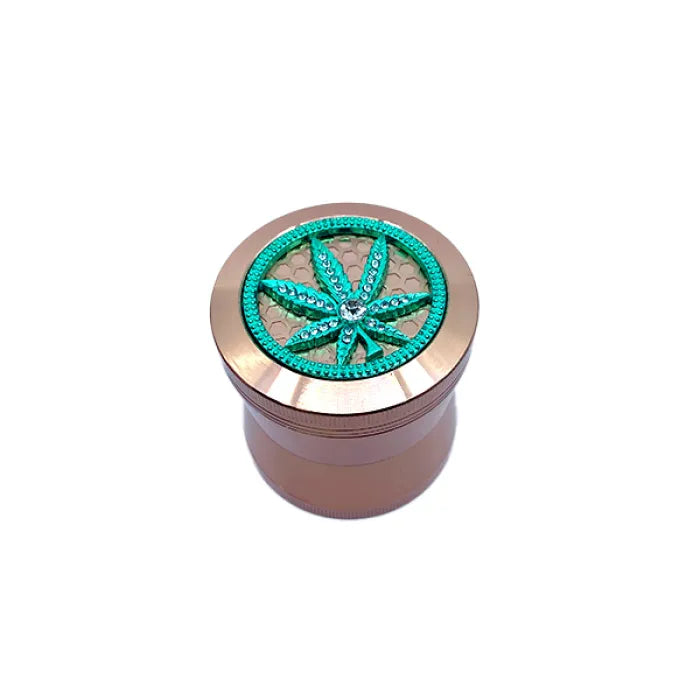 HERB GRINDER METAL TOP DESIGN - ASSORTED COLOR