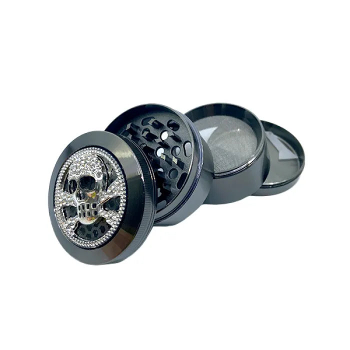 HERB GRINDER METAL TOP DESIGN - ASSORTED COLOR