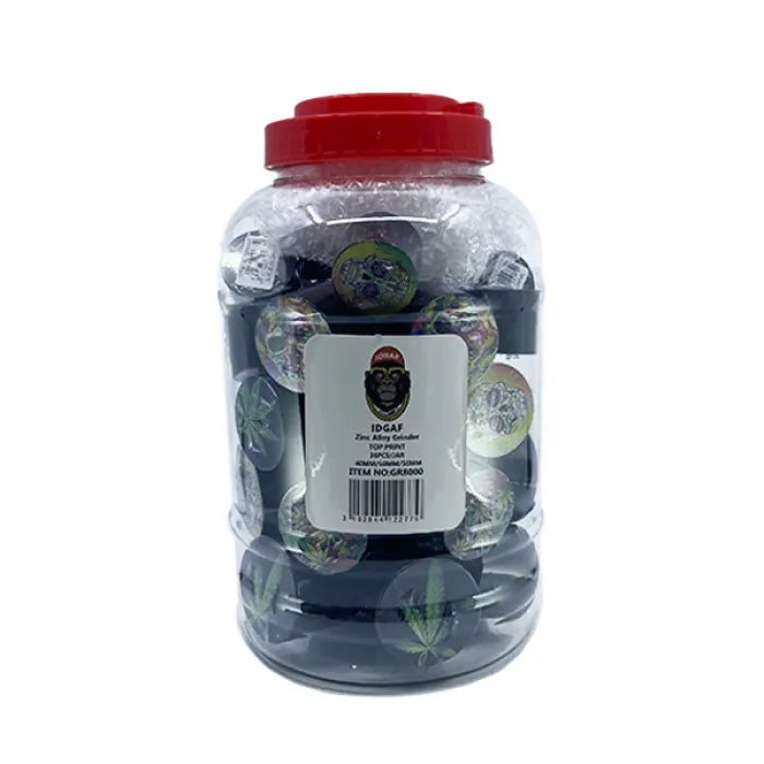IDGAF GRINDER 40/50/56MM JAR MIX DESIGN