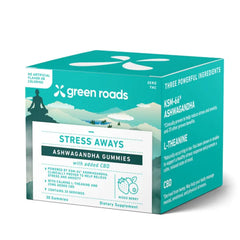 GREEN ROADS STRESS AWAY GUMMIES 750MG 30PC - ASHWAGANDHA MIXED BERRY